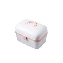 Xaviera - Armadietto per medicinali portatile, grande capacità, multistrato, per uso domestico, scatola medicina (piccola), colore: Bianco