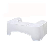 CHENJIAO Squatting Sgabello Slip Igienici Piede Stool Potty Sgabello Squat Crouch Hole Pieghevole Igienici Holder Sgabello Squat Potty Sgabello Design del Telefono (Color : Phone Holder White)