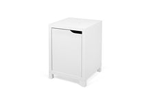 TemaHome Basic Comodino, Legno, Bianco, 34x34x50 cm