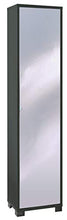 Mobile Colonna 1 anta con specchio naturale H190 L43 P29 Cm colore Titanio 744spk
