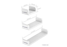 MHTECH cremagliera autoadesiva in plastica per Bagno: mensole per Bagno e Cucina, mensole angolari, mensole Doccia multifunzionali, Nessuna Perforazione Richiesta (3 in 1（S+M+L）)