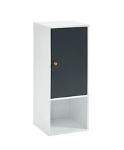 BAITA - Mobiletto da parete per bagno, bianco, grigio, 0