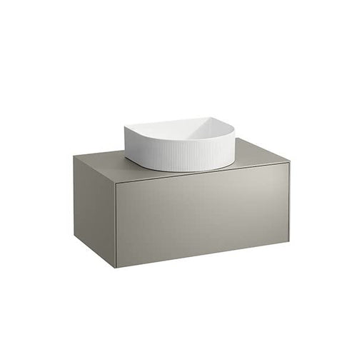 Laufen Cassettiera Running Sonar, 1 cassetto, Adatta per vaschette lavabo 812340, 812341, 812342, 812342, 812343, Apertura Centrale per lavabo H405411034, colorazione: Titanio - H4054110340421