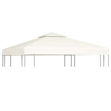 Cikonielf Telo di Ricambio per Gazebo 3x3 m Ricambio Copertura Gazebo,Copertura Superiore per Gazebo Impermeabile 310g/m² (Non Include Il Telaio del Gazebo) -Bianco Crema