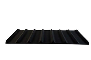 Silicone di Alta qualità, Flessibile e Antiscivolo Portabottiglie Frigorifero Portabottiglie Supporto per impilare bottiglie e lattine Nero 24.9 x 15.5 x 0.9 cm