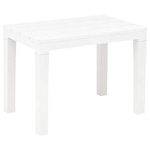 E E-NICES Tavolo da Giardino con 2 Panche in Plastica Bianco
