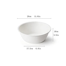 ZWMG Lavabo Rotondo Lavabo in plastica Opaco Bacino di Verdure Addensato può Essere utilizzato per Lavare i Vestiti, Adatto per la Famiglia (3.5L / 4.6L / 6.1L) (Color : White, Size : 28cm)