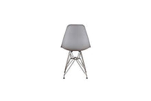 INJOY LIFE - Set di 4 sedie da pranzo moderne con gambe in metallo, sedie in plastica, per ufficio, salotto, cucina, camera da letto, colore: grigio