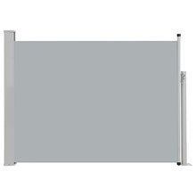 Lasamot Tenda da terrazzo a Scomparsa, Struttura Telaio in Acciaio Tenda da Esterno 100x500 cm (Altezza x Larghezza) in Tessuto Poliestere Grigio