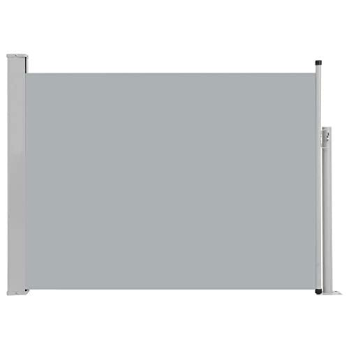 Festnight Tenda da Sole Laterale per Patio, Tende da Sole Paravento Laterale 120x500 cm Grigia