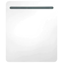 vidaXL Armadietto Bagno con Specchio e Luci LED con Ante e Ripiani Interni Elegante Moderno Funzionale Mobiletto Pensile 68x9x80 cm MDF e Melamina