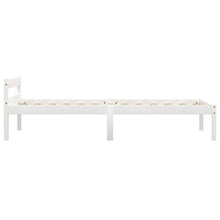 FAMIROSA Giroletto con 2 Cassetti Bianco in Massello di Pino 100x200 cm-0415