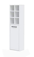 Schildmeyer Lina - Armadietto alto, 30,4 x 21,8 x 115,6 cm, colore: Bianco gesso