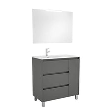 Salgar Arenys Set Mobile da Bagno, Truciolato, Grigio Opaco, Extra Grande