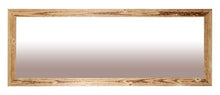 MO.WA Specchio da parete legno rustico abete finitura naturale Misura esterna cm. 56x147 da appendere sia in verticale che in orizzontale. Made in Italy.