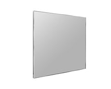 Specchio bagno con profilo in alluminio anodizzato brill Laura - Orizzontale L80xH70 cm - Prodotto Made in Italy