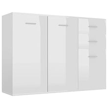 vidaXL Credenza Bianco Lucido 105x30x75 cm in Truciolato