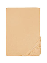 Biberna 0012344 Lenzuolo Frottee-Stretch (Altezza Materasso max. 22 cm) 1X 180X200 cm > 200X200 cm, Oro
