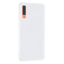 CrazyLemon Custodia per Samsung Galaxy A70, Custodia protettiva antiurto per cellulare sottile e sottile in silicone morbido alla moda colore solido trasparente Cover Case - Bianca