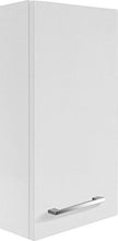 FACKELMANN Armadietto pensile Rondo/bagno con cerniere ammortizzate/dimensioni (L x A x P): ca. 35 x 68 x 16 cm/mobili di alta qualità, fermaporta: sinistra/corpo: bianco lucido/frontale: bianco lucido