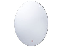 Beliani Specchio da Bagno a Parete Ovale con Illuminazione LED 60 x 80 cm Mazille