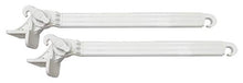 Coppia BRACCETTI per Tenda da Sole A Caduta con Supporti in Acciaio RICOPERTO in PVC, Misura 70 CM, Regolabile a 180°.Colore Bianco