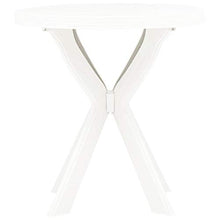SKM Tavolo da Bistrot Bianco ?70 cm in Plastica