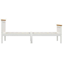 SKM Giroletto con 2 Cassetti Bianco in Massello di Pino 120x200 cm (31.85kg) Bianco-0434