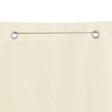 vidaXL Tenda Parasole Verticale in Tessuto Oxford Crema Protezione Antivento