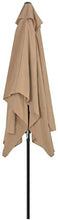 SHANCL Ombrellone Outdoor Proteggere Giardino Ombrellone con palo in Metallo da 300 * 200cm Taupe Giardino Ombrellone Ombra