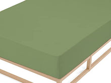 Biberna 0012344 Lenzuolo Frottee-Stretch (Altezza Materasso max. 22 cm) 1X 180X200 cm > 200X200 cm, Abete Rosso