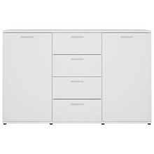 XHCP Credenza, Comodino, Comodino, Mobile Laterale per Soggiorno Camera da Letto Camera da Letto Nero Lucido 120x35,5x75 cm truciolare