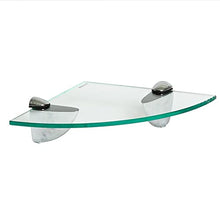 Harbour Housewares Mensola Angolare in Vetro, per Bagno/Camera da Letto, da 200 x 200 mm - Confezione da 3