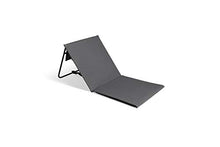 Intimo Living Set di 2 lettini da spiaggia con schienale infinitamente regolabile - I tappetini da spiaggia pieni di schiuma comfort sono ultraleggeri e pieghevoli per risparmiare spazio - grigio