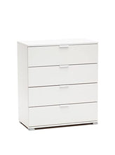 MeMi Me614BIA Cassettiera Gia' Montata, Legno, Bianco, 38x75x85 cm