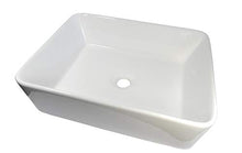 1 lavabo in ceramica rettangolare da bagno 48 cm L 37 cm B