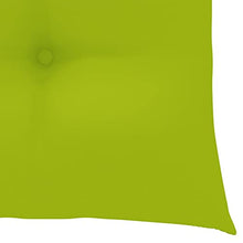 vidaXL Sedie Giardino 4 pz e Cuscini Verde Brillante Massello di Teak
