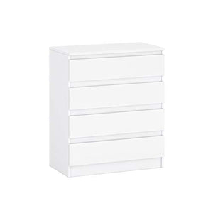 Comò con quattro cassetti, credenza, multiuso, per soggiorno, camera da letto, cameretta dei bambini, guardaroba, corridoio, 2 varianti di colore 39,1 x 72,8 x 85,6 cm