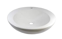 1 x lavabo in ceramica rotondo grande lavabo in ceramica 46 x 46 x 13,5 cm