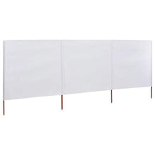UnfadeMemory Paravento a Pannelli in Tessuto, Paravento per Recinzione, Paravento da Giardino, Paravento da Esterno (400x120cm, Bianco)