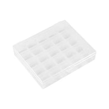 Taidda- Scatola Trasparente di immagazzinaggio dell'organizzatore, Scatola di Bobine vuote in plastica da 1pc Scatola da Cucito Scatola Trasparente di immagazzinaggio dell'organizzatore per 25 Bobine