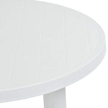 Qnotici Tavolo da Giardino in Materiale plastico Stile Moderno, Tavolo da Giardino per Esterni per Il Tempo Libero, Tavolo da Giardino per riunioni di Famiglia 89 x 72 cm  Bianco
