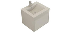 Set mobili da bagno 'Linz' bianco lucido Front Jet-Line bagno set lavabo mobili da bagno cassetto Push Open