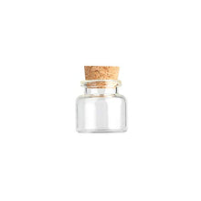 6 bottiglie di vetro da 10 ml con sughero, piccole fiale di vetro, bottiglie di stoccaggio per liquidi.