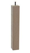 MEGALUXFRANCE - Set di 8 piedi per letto, mobili, divano, quadrati in legno massiccio di faggio, 46 x 46 x 300 mm