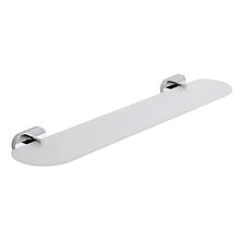 Mensola 60 cm in vetro e metallo fissaggio a parete mod. Louise