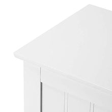 H-CAR Mobiletto da Bagno in MDF Bianco cassettiera da Terra 3 cassetti Contenitore Organizer Armadio Alto, 30x30x82cm
