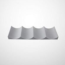 Hemoton - Porta vino in stile europeo, in plastica, con visualizzazione di bottiglie di vino, impilabile, impilabile, per armadietti da cucina, colore: grigio scuro
