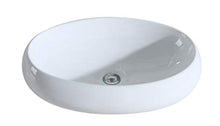 Eridanus Serie MALIE-B, Lavabo di Ceramica Bianco Lusso Lavandino Lavello Lavamano Lavabo da Appoggio Tondo Ovale Bacinella Lavandino Lavello per Bagno Casa Bidet Lavabo