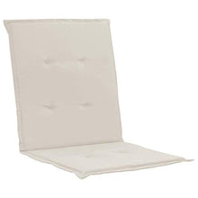 Festnight Set di 2 Cuscini di Seduta Cuscini per Sedie da Giardino Comoda Seduta 100x50x3 cm Colore Crema